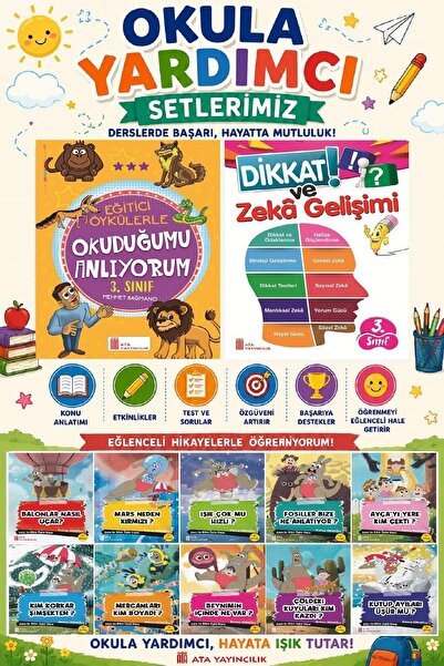 Ata Yayıncılık 3. المساعدة المدرسية في الفصل الدراسي: أفهم القراءة التعليمية ...