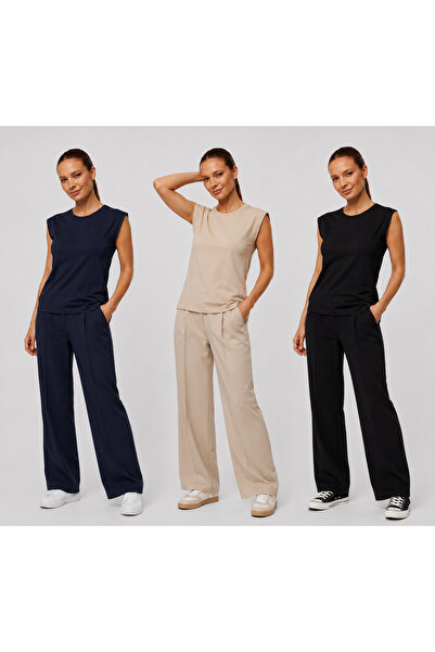 Teloris Crew Neck 0 Sleeve T-Shirt Set of 3