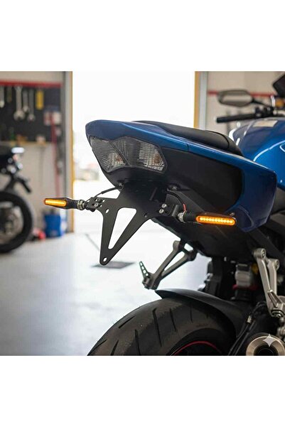 SEVGENT Bajaj Pulsar Ns200 Uyumlu Katlanır Plakalık Takımı (Kayar Led Sinyalli)