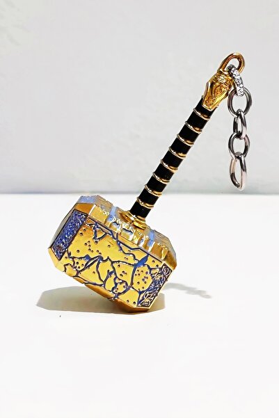 MOVİYA Thor Çekici(Mjölnir) Anahtarlık - Metal Tasarım Anahtarlık 8 cm - Çant...