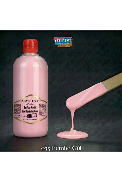 ART IST Geri Dönüşüm Boyaları 500ml - 035 PEMBE GÜL