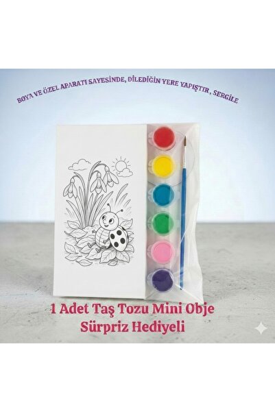 sharp&art Çini Boyama, Karo Üzerine Hayvanlar Serisi Boyama Seti, Çocuklar Ma...