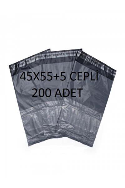 CAC PLASTİK 45x55+5 CepLİ Parlak kargo poşeti 200LÜ