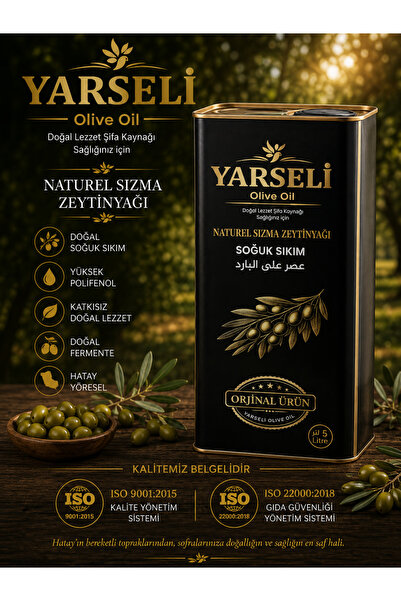YARSELİ OLİVE OİL Naturel Sızma Zeytinyağı 5 Lt