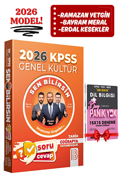 Yargı Yayınları Benim Hocam Yayınları 2026 KPSS GK Sen Bilirsin Tarih-Coğrafy...