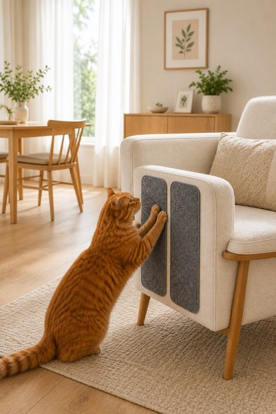 Arnee 20X50Cm Felt Cat Sofa Couch Scratching Furniture Protector Adhesive Furniture Corner Protection Carpet