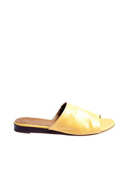 BUENO Shoes Sarı Deri Kadın Düz Terlik 01wn1901