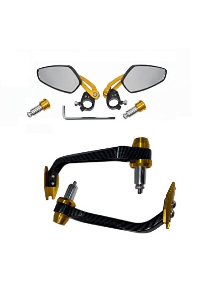 ONVO Elektrikli Scooter gidon ayna+ manet karbon set gold