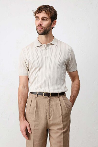 Antioch Taş Dokulu Triko Erkek Polo T-Shirt