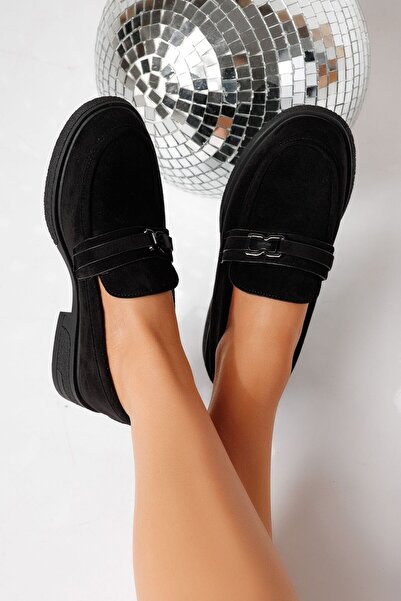 Zaira Pantofi casual dama negri din piele ecologica intoarsa Cassia #24903 - 39