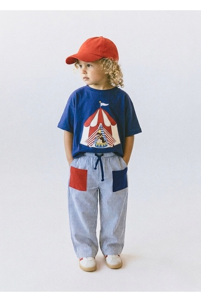 Daisy Dolly Unisex Pamuklu Dokuma Pantolonlu Takım