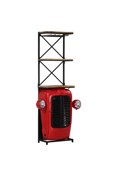 Concept Dulap de vin design tractor 49x31x172 cm lemn masiv de mango