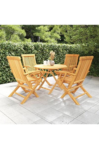 Concept Set mobilier de grădină, 5 piese, lemn masiv de tec