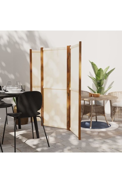 Concept Paravan de cameră cu 4 panouri, alb crem, 280x180 cm