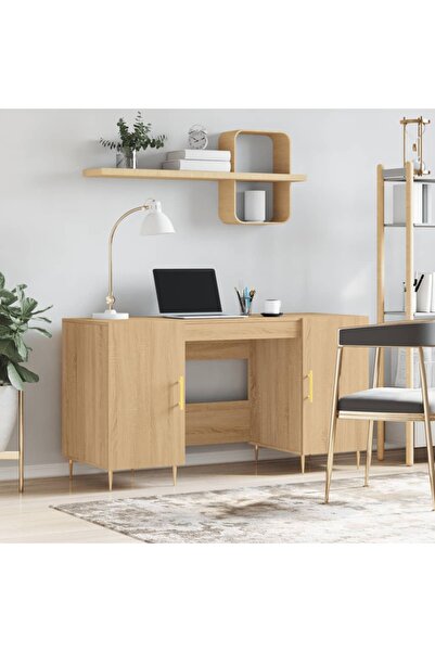 Concept Birou, stejar sonoma, 140x50x75 cm, lemn compozit