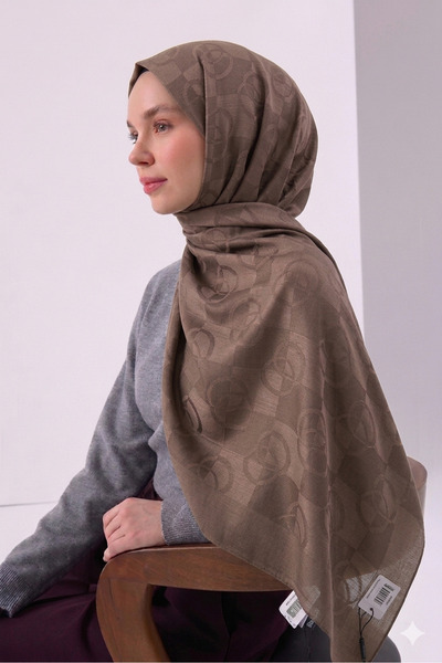 Noura Scarf Dama Şal Vizon