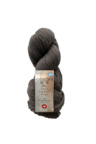 Etrofil Fir de tricotat Blue Faced Leicester, antracit melanj, 100% lână, 100...