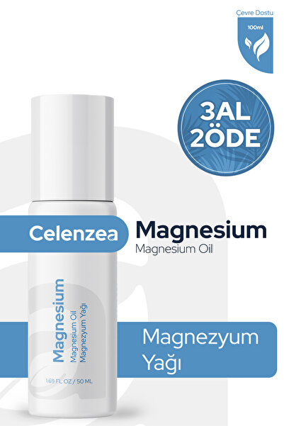 Celenzea Magnezyum Yağı Kas ve Eklem Bakımı İçin Etkili Roll-On Doğal Magnezy...