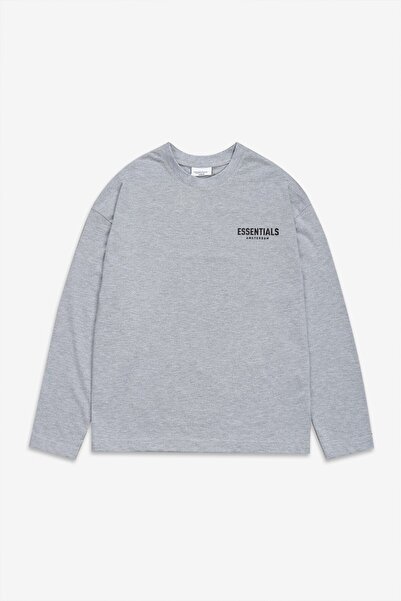 UKHWD SUPPLY Tricou cu mânecă lungă pentru bărbați Grimelanj Essentials Amste...