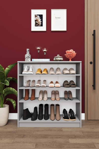 asratrend Modern 4 Katlı Raflı Ayakkabılık %100 MDF Çok Amaçlı Düzenleyici A32