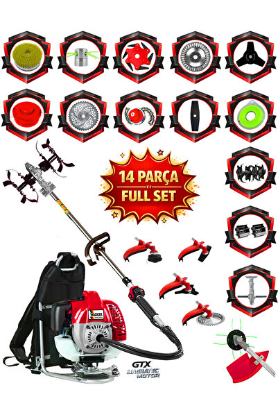 Wacker Pro Germany 10 In 1 Wg-2400 Tarla Seti Sırt Tipi Tırpan Toprak Eşeleme...