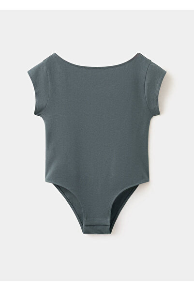 MANGO Kids Kısa kollu pamuklu body