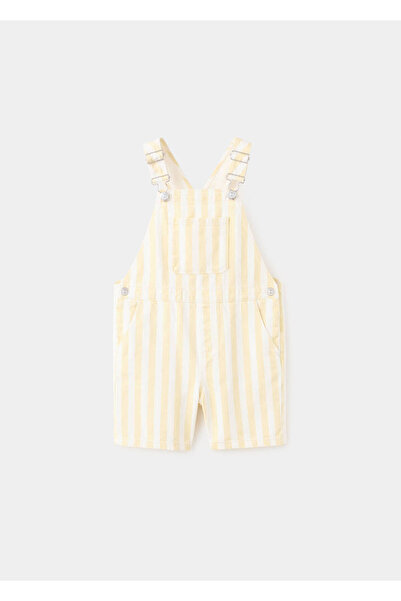 MANGO Baby Çizgili kısa tulum