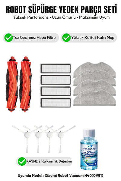 Asgard Grup Aspirator robot H40(OV51) Compatibil 2 perii principale 4 perii l...