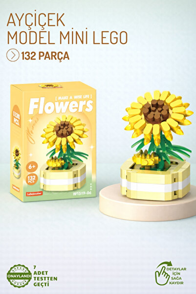 Nandy Home Sunflower Model Character Figure 3D Building Toys