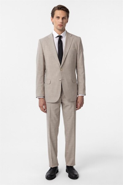 SÜVARİ Beige Regular 6 Drop Suit with Side Pockets