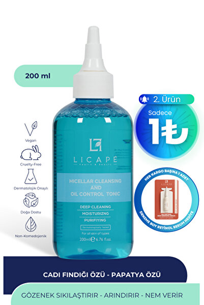 Licape Gözenek Sıkılaştırıcı, Arındırıcı ve Yağ Dengeleyici Tonik 200ml