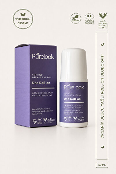 purelook Organik Vegan Kadın Roll-On Deodorant 50 ml | Alüminyumsuz