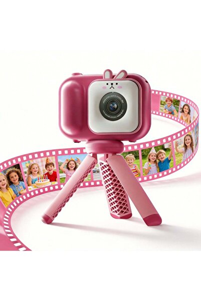 Timebox Cameră video digitală de jucărie pentru copii cu ecran mare de 2,4", ...