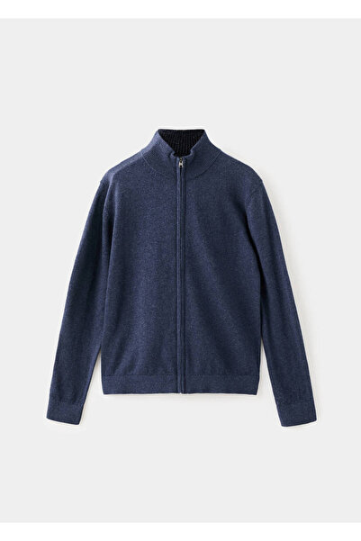 MANGO Kids Fermuarlı triko hırka