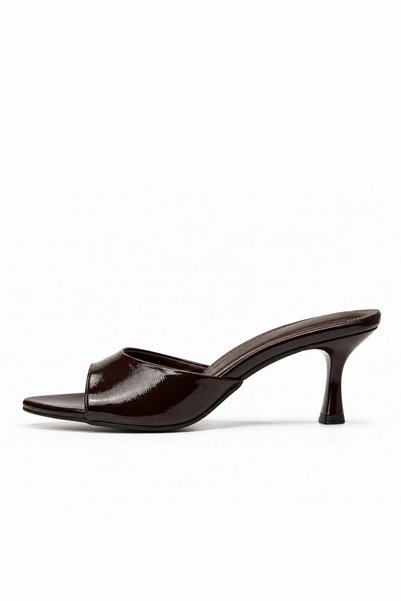 BonuStep Valen Women's Brown Pointed Heeled Sandals 7cm