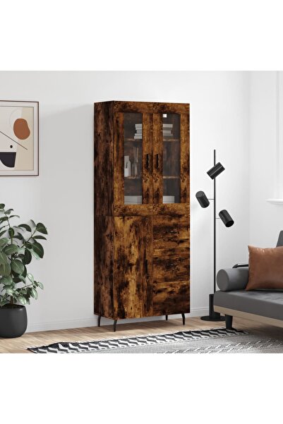 Concept Dulap înalt, stejar fumuriu, 69,5x34x180, lemn compozit