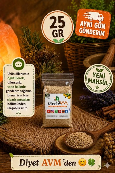 Diyet AVM Karnıyarık Otu Tohumu Tozu Yeni Mahsül Taç Ürün Dökme 50 Gr.
