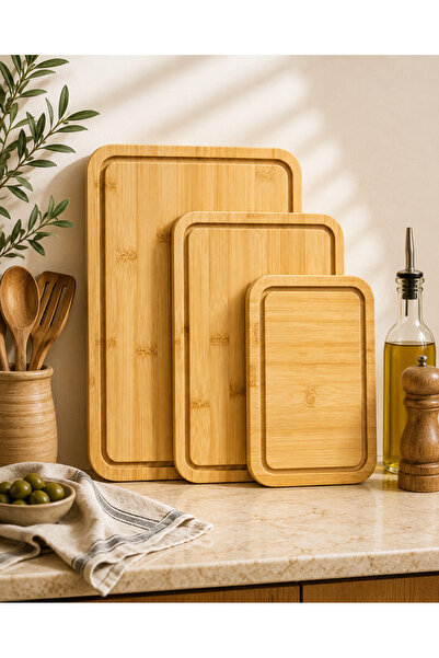Fhilli Edge 3-Piece Bamboo Cutting Board