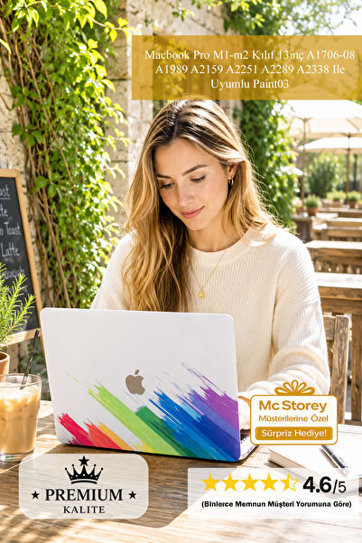 Mcstorey Macbook Pro M1-m2 Kılıf 13inç A1706-08 A1989 A2159 A2251 A2289 A2338...