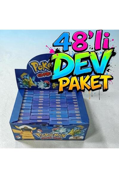MyClean Pokemon Yeni Sezon Sürpriz Oyun Kartı 24 Paket Toplam 240 Adet