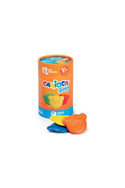 carioca Creioane Teddy pentru bebeluși, set de 12 + 1 an