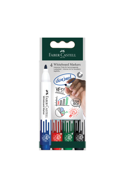 Faber Castell Set markere pentru tablă albă 4 W20 FABER-CASTELL