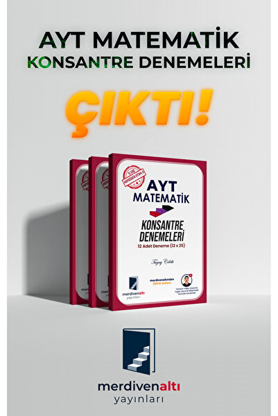 Merdivenaltı Yayınları AYT Matematik Konsantre Denemeleri - Tugay Hoca (Tamam...