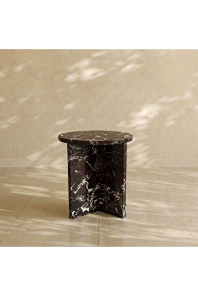 adomarmarblehandmadeandluxury Vişne MERMER YAN SEHPA, ZİGON Sehpa, Özel Ölçü,...