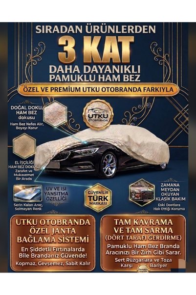 Utku otobranda Ferhan gün Volkswagen Tiguan uyumlu ham Bez Pamuklu Kumaş Otobranda Araç Örtüsü Araba Brandası