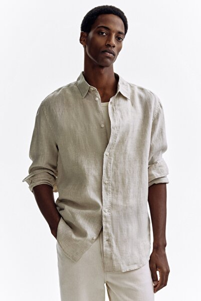 H&M Keten Gömlek Regular Fit