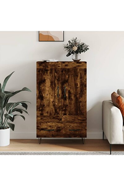 Concept Dulap înalt, stejar afumat, 69,5x31x115 cm, lemn prelucrat