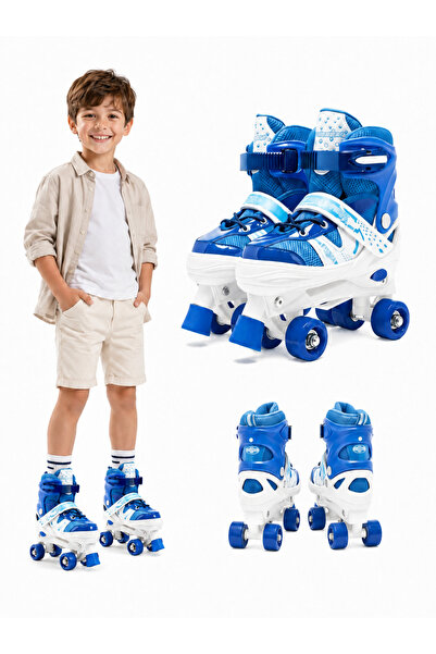 Ehi Roller Skates for Kids, Skate 4 Size Adjustable Roller Skates with Light ...