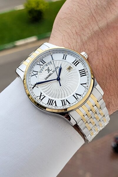Daniel Klein Gold Gray Color Adjustable Cord 42 mm Men's Wristwatch