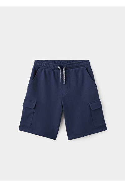 MANGO Kids İp detaylı kargo bermuda şort